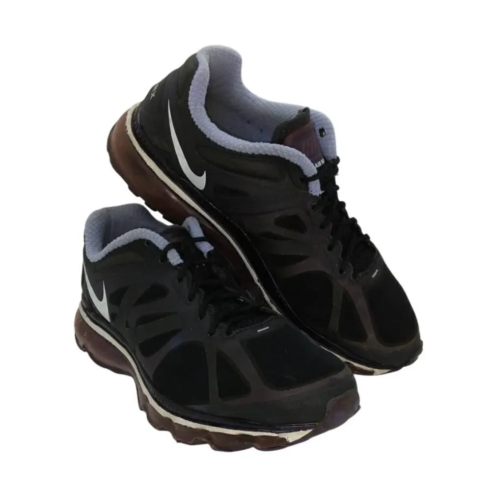 Nike Air Max Boy's Pre-owned Black/Blue Sneakers - sz. 6Y